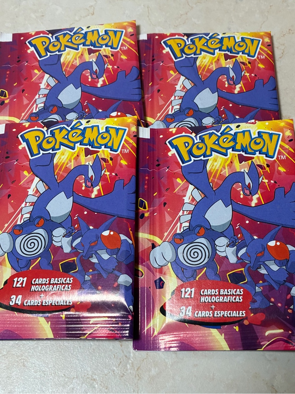 4 packs 2025 Pokemon Crystal Dark Card Collection